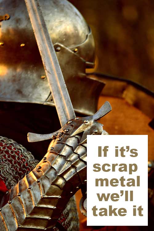 Scrap metal armor