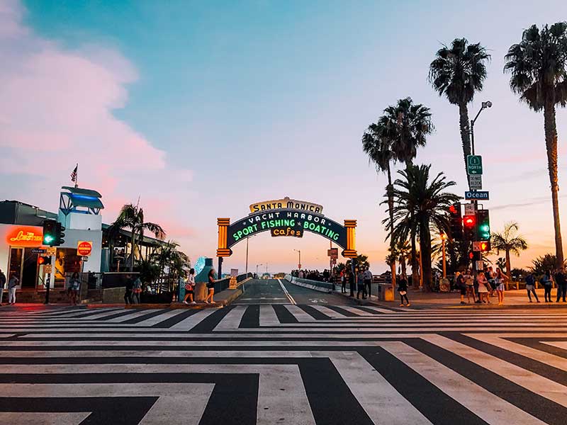 Santa Monica Pier entrance