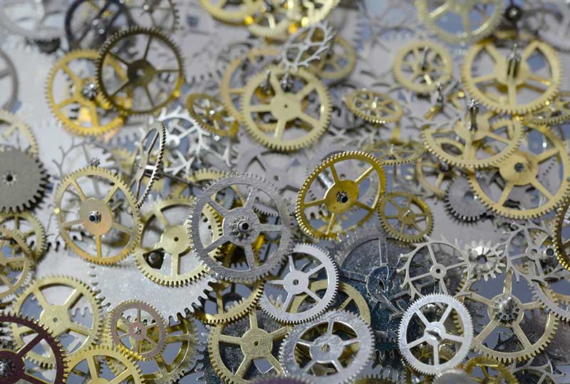 nonferrous metal cogs to be recycled