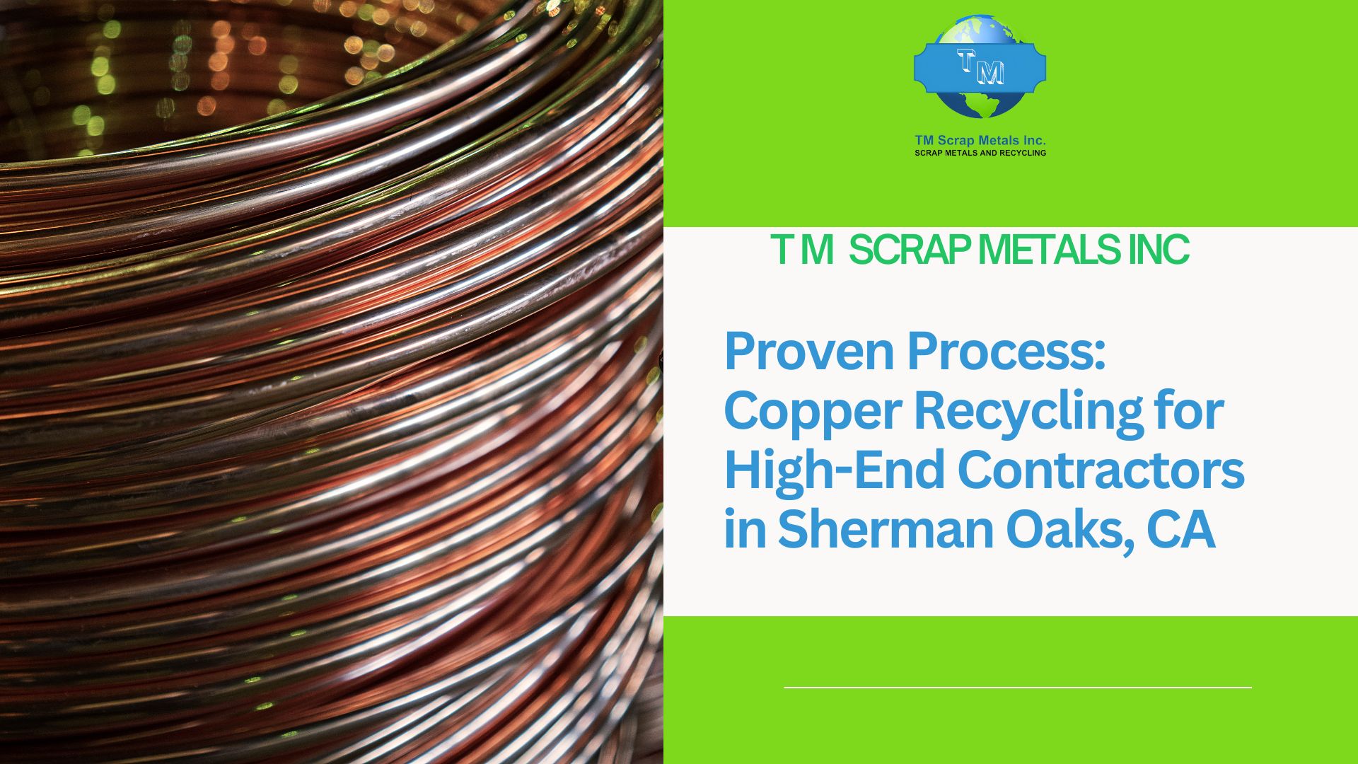 Copper Recycling near Sherman Oaks TM Scrap Metal