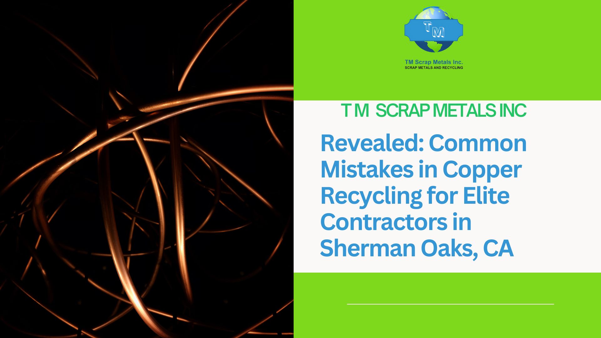 Copper Recycling near Sherman Oaks TM Scrap Metal