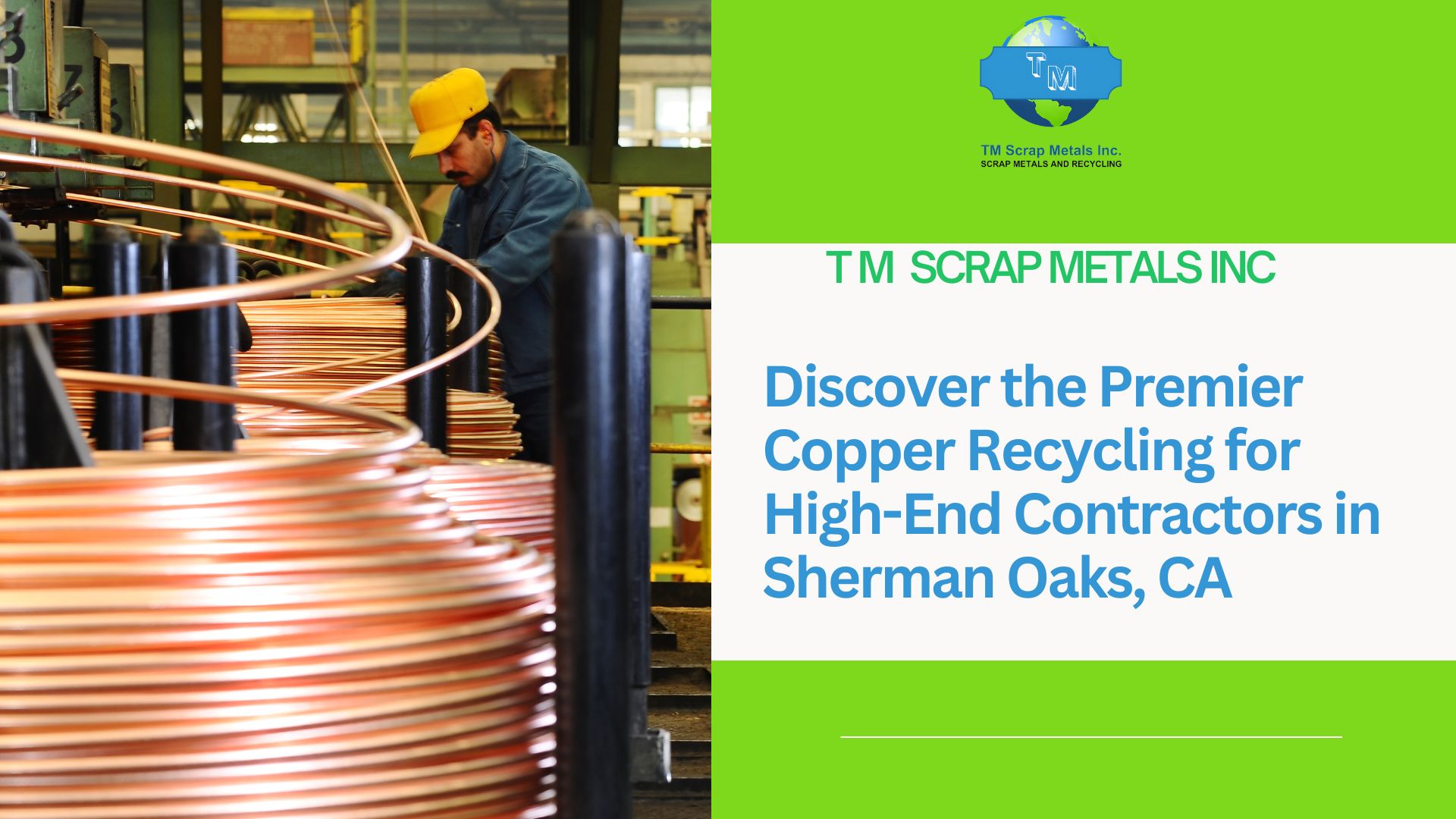 Copper Recycling near Sherman Oaks TM Scrap Metal