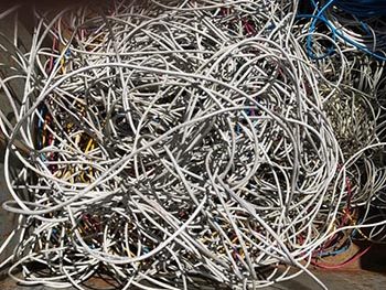 communication wire recycling